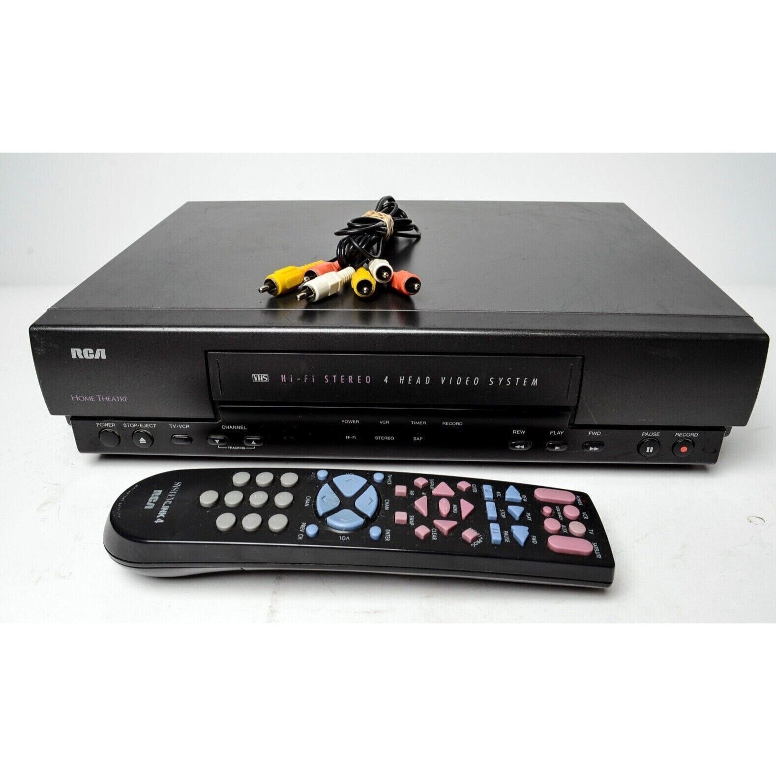 RCA VR603 Stereo 4 Head VHS VCR Vhs Player With Remote & Cables - $127.38