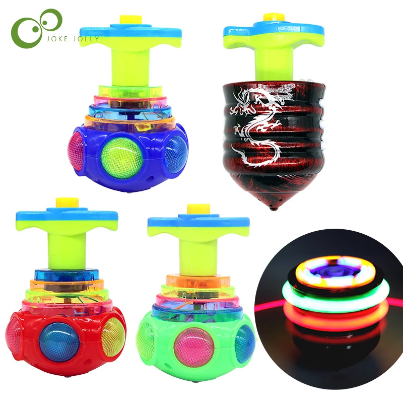 Luminous Sounding Color UFO Spinning Top Children&#39;s Creative Toy Boy Bir... - $12.50+