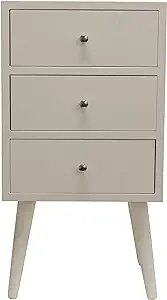 Side Table, Size: 15W 11.8D 27.5H, Gloss White - £205.41 GBP