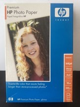 HP Premium Glossy Inkjet Photo Paper 100 Sheets 4 x 6&quot;  New - £11.35 GBP