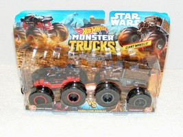 Nib 2019 Star Wars Darth Vader Vs Chewbacca Hot Wheels Monster Trucks - £16.07 GBP