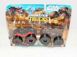 Nib 2019 Star Wars Darth Vader Vs Chewbacca Hot Wheels Monster Trucks - £15.84 GBP