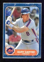 New York Mets Gary Carter 1986 Fleer Box Bottom Card #C7 ! - £0.78 GBP