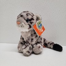 Wild Republic Baby Snow Leopard Plush Blue Eyes Stuffed Animal 7&quot; New! - $19.79