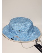 Vineyard Vines Reversible Bucket Hat M/L - Blue Print &amp; Khaki Woodblock ... - £28.02 GBP