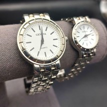 His and Hers Matching Geneva Silver Toned Men&#39;s Women&#39;s Analog Quartz Wa... - £39.57 GBP