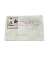 PatternBee Embroidery Transfers Vintage 5 Sweet Old-Fashioned Valentine Cat - £9.87 GBP