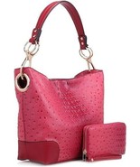 MKF Set Hobo Bag for Women &amp; Wristlet Wallet (Coral Set Wandy) - £49.20 GBP