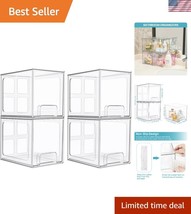 Multi-Purpose Clear Acrylic Storage Organizers – 4 Stackable Drawers, 6.... - $40.00