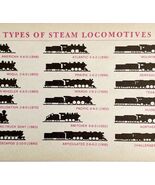 1961 Whyte&#39;s Classification Of  Steam Locomotives Train Railroad Print C... - $682.06 MXN