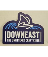 Rare NOS Downeast Unfiltered Craft Cider Metal Bar Beer Sign 18 x 14&quot; - $43.46 CAD