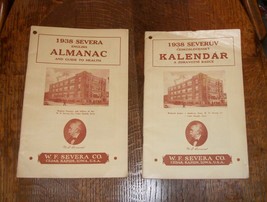 1938 Severa Severuv Almanac Kalendar Calendar Guide To Health Cedar R API Ds Iowa - £48.57 GBP