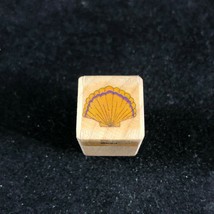 Small Mini SEASHELL SEA SCALLOP Woodblock Rubber Stamp by Hero Arts 0.75... - $4.75