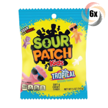6x Bags Sour Patch Kids Tropical Flavor Soft &amp; Chewy Gummy Candy | 5oz - £18.45 GBP