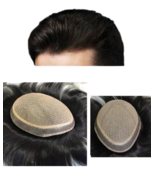 Mens hair toupee natural looks hair system made by human hair system fre... - €128,22 EUR