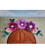 Large Paper Flowers for Wall, Bridal Shower, Purple Birthday Party, Baby... - $30.00+