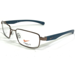 Nike Eyeglasses Frames with Flexon 4633 247 Brown Blue Rectangular 49-16... - £70.08 GBP