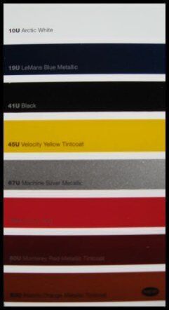 2007 Chevy Corvette Exterior Color & Trim Paint Chip Brochure Xlnt Z06 Original - $9.97