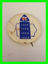 Original Vintage ISEA Iowa State Education Association Pinback / Button - $14.84