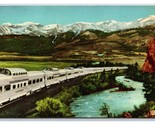 California Zephyr Train In Feather River Canyon CA UNP Chrome Postcard S23 - £2.33 GBP