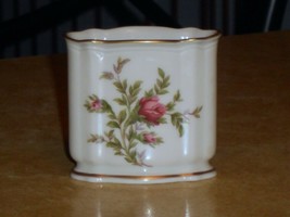 Vintage Rosenthal Germany Moliere Moss Rose Toothpick Holder 2.5 inch - $12.00