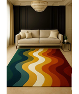 Hand Tufted Leopard Weaving carpet for living room, bedroom, sofa hall s... - $320.00