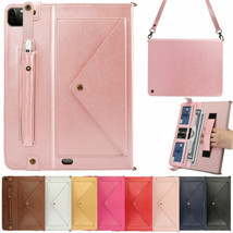 Envelope Leather Shoulder Bag Case Cover Fr iPad Pro 12.9/Pro 11/8th Gen/6th Gen - £74.53 GBP