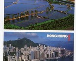Hong Kong Tourist Association Set of 6 Aerial View Postcards in Folder  - $23.73