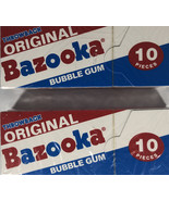 Bazooka Original Throwback Bubble Gum 2 Bxs 10 Pieces Per Box-SHIPS N 24... - £5.39 GBP