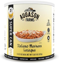 Augason Farms Lasagna 1 lb 13 oz No. 10 Super Can Emergency Food Prep 25 Years - £34.80 GBP