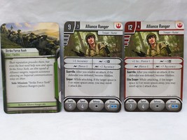 (3) Star Wars Imperial Assault Alliance Rangers Ally Pack Cards Only - $9.71 CAD