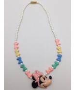 A Very Rare Vintage 1988 Avon Disney Minnie Mouse Pastel Choker Necklace - $39.60