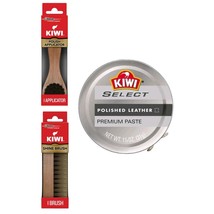 Kiwi Brown Select Shoe Polish 1.125 oz + Shine Brush + Polish Applicator... - $28.00