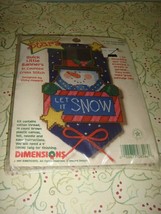 Dimensions Holiday Stars Let It Snow Begin Cross Stitch Kit - $14.49