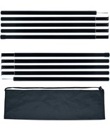 Adjustable Tent Poles Steel Rods For Tarp Canopy Camping Replacement Set... - $31.98