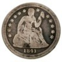 1841-O 10C Seated Dime in Very Good VG Condition, Most of LIBERTY Visible - €43,30 EUR