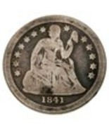 1841-O 10C Seated Dime in Very Good VG Condition, Most of LIBERTY Visible - $50.08