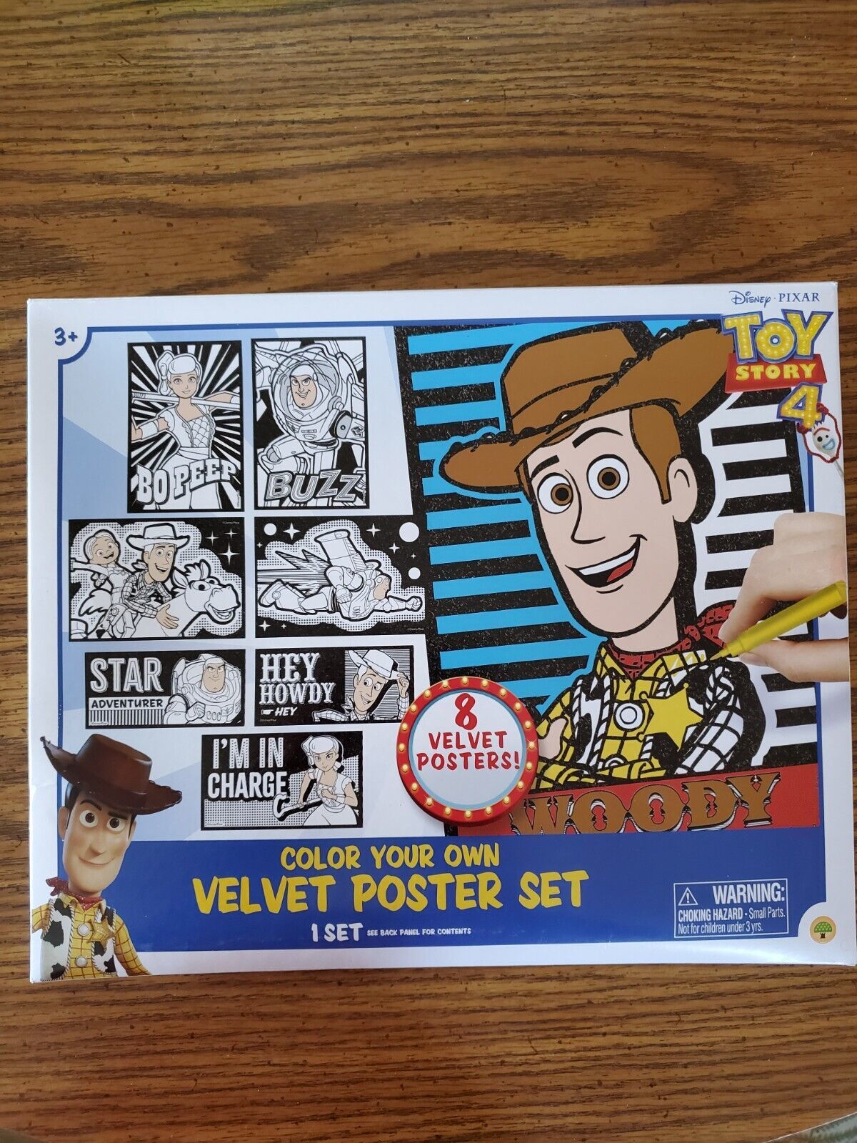 Disney Toy Story 4 Eight Craft Color Your Own Velvet Poster Postcard Set... - $2.75