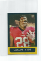 Carlos Hyde (San Francisco) 2014 Topps Chrome Mini Rookie Card #34 - £6.10 GBP