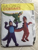 McCall&#39;s 2335 Child Boy Girl Dragon Costume Pattern 3-4 Dinosaur Costume - $17.19