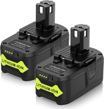 18V 6.0Ah Rb18L50 Lithium Battery Compatible With Ryobi 18 Volt, 2 Packs - £56.70 GBP