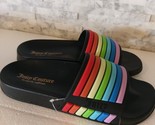 Juicy Couture Wynnie Rainbow Pool Slides Sandals Women&#39;s Shoes Size 7 - $11.88