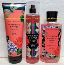 Wild Rose Apple Bath and Body Works Fragrance Mist Body Cream Shower Gel - £47.95 GBP