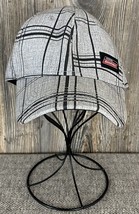 Genuine Dickies Baseball Cap Hat Grey/Black Plaid &quot;One Size&quot; Stretch Fit - £6.33 GBP
