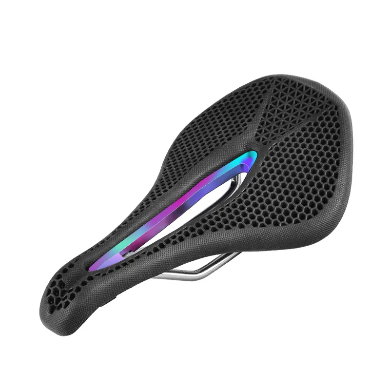 Bicycle Saddle with MTB Road Bike Seat Cushion Bike Accessories Honeycomb 3D  Li - £104.15 GBP