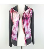 Alo Yoga Jacket Airbrush Desert Sunset Pink Size Small Hoodie Full Zip Athletic - $39.59