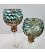 Vintage Mercury Finish Candle Holders Home Essentials 12 &amp; 14 Inch Tall ... - $129.00