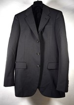 Prada Mens Three Button Blazer Pinstripe Nylon Jacket 46R Italy  - $148.50