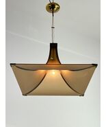 Mid-Century Italian Design Brass and Plexiglass Chandelier 1960s-
show origin... - $634.12