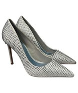 Schutz Lou Crystal Pumps Shoes Womens 8.5B Silver Rhinestone Heels Glam ... - $59.39